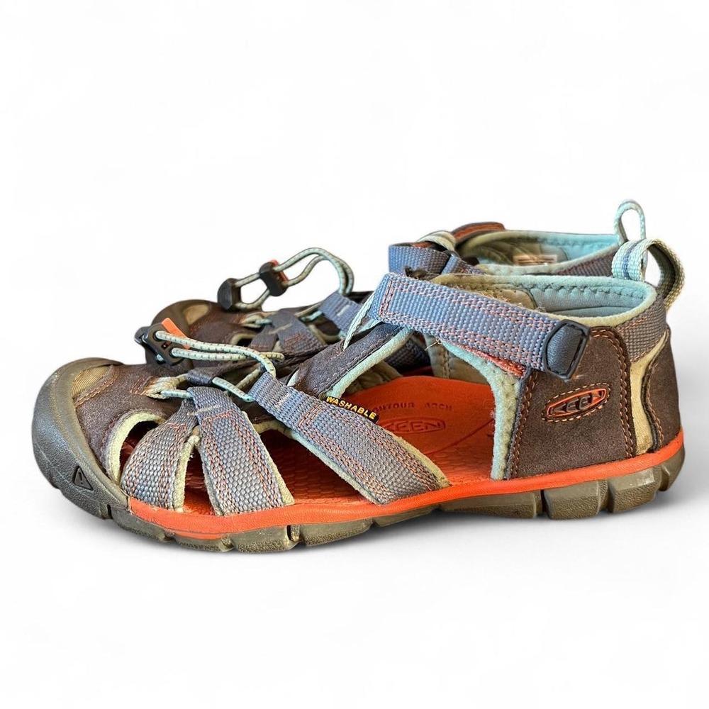 Keen Blue & Coral Newport Water Sandals in Kids Size 3 (EU 35) Outdoors Hiking